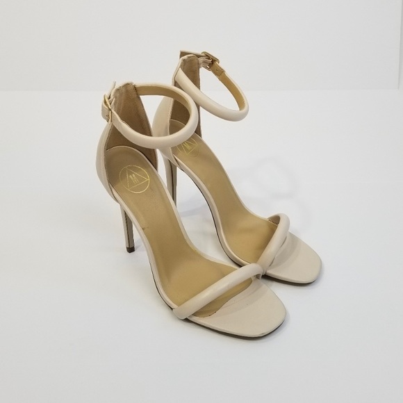 MISSGUIDED New Blush Barely There Heels Size 7.5 - Picture 3 of 8